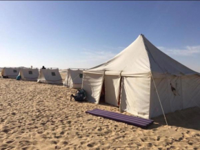 White desert camp